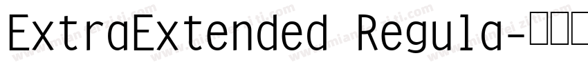 ExtraExtended Regula字体转换